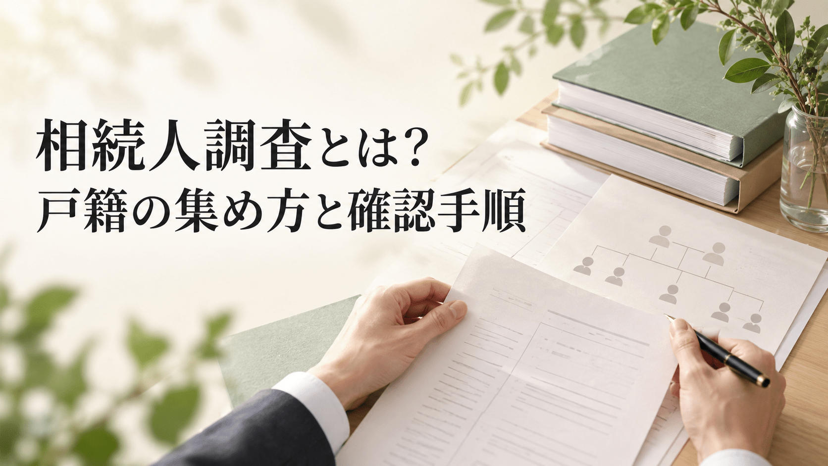 相続人調査とは？戸籍の集め方と確認手順を行政書士が解説