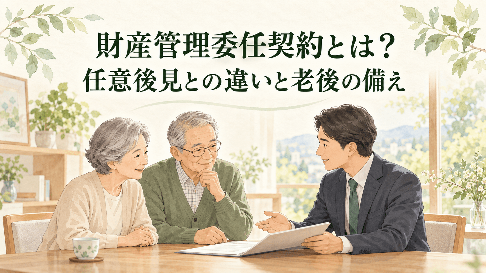 財産管理委任契約とは？任意後見との違いと老後の備え方を行政書士が解説